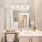 Designers Fountain Bronson 31.75in 4-Light Brushed Nickel Transitional Indoor Vanity Light with Etched Glass Shades D278M-4B-BN - alternate 2